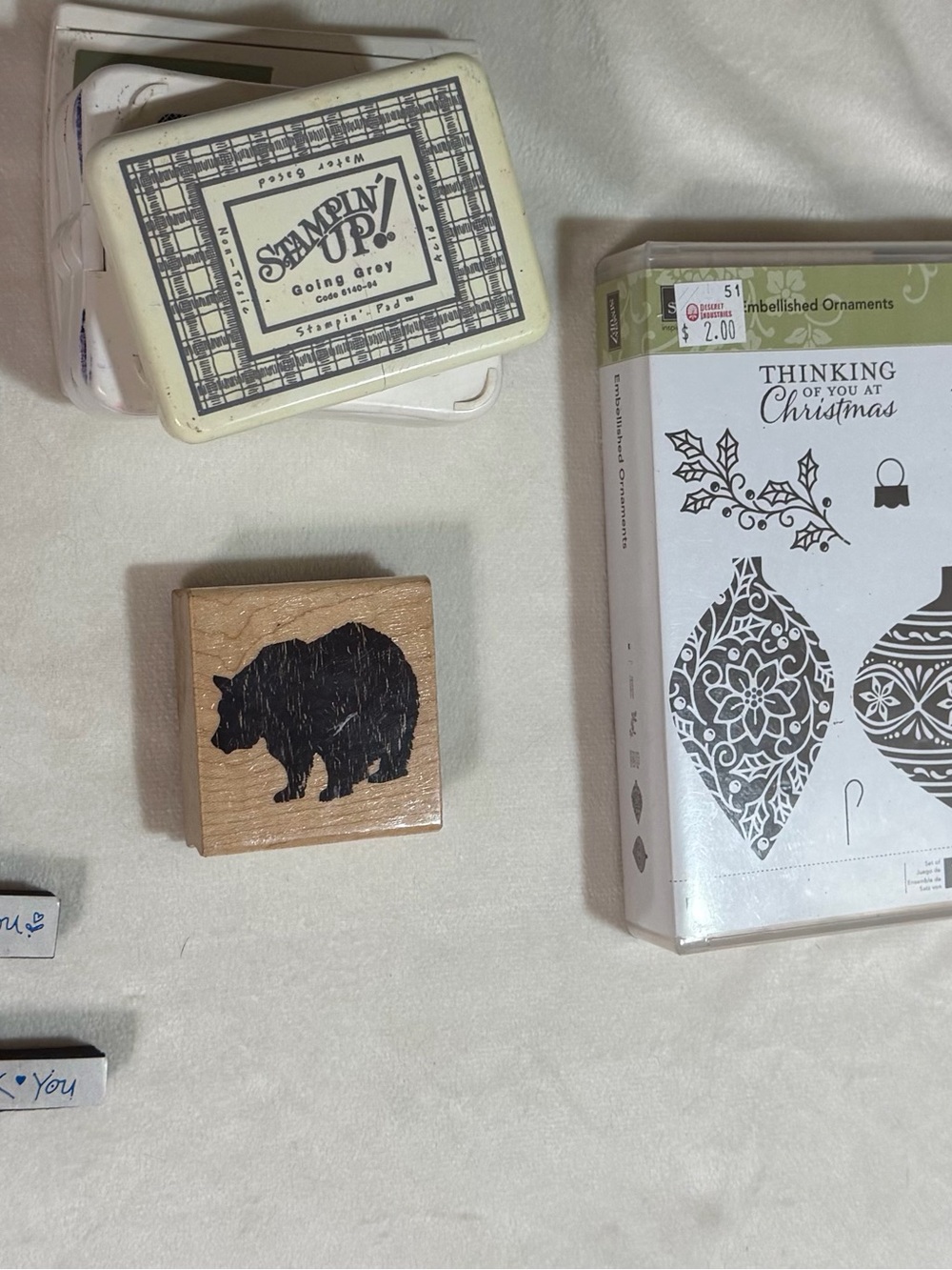 Rubber Stamps and Ink Pads for crafting